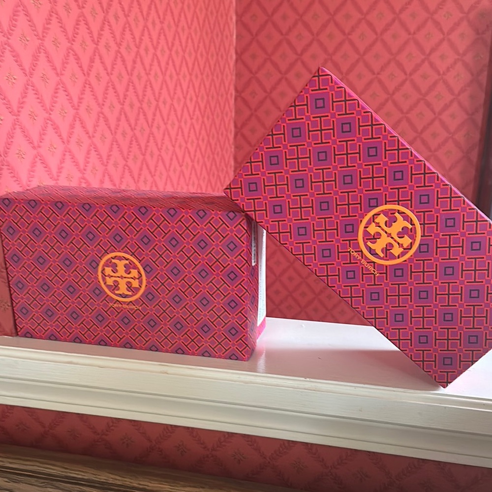 Tory Burch Pink and Purple Patterned Box